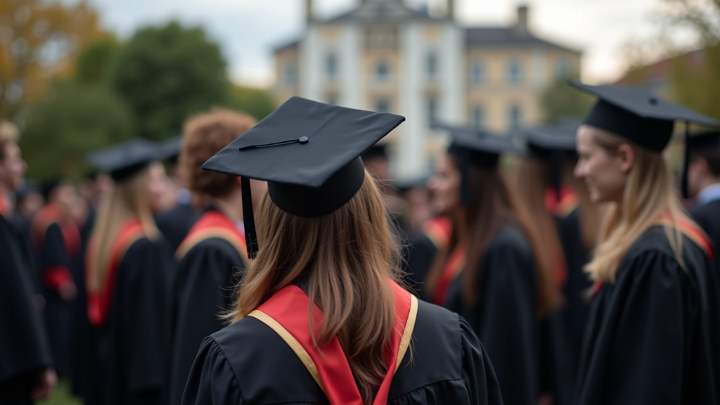 Tartu University ceremony with graduates wearing caps and tassels in academic procession
